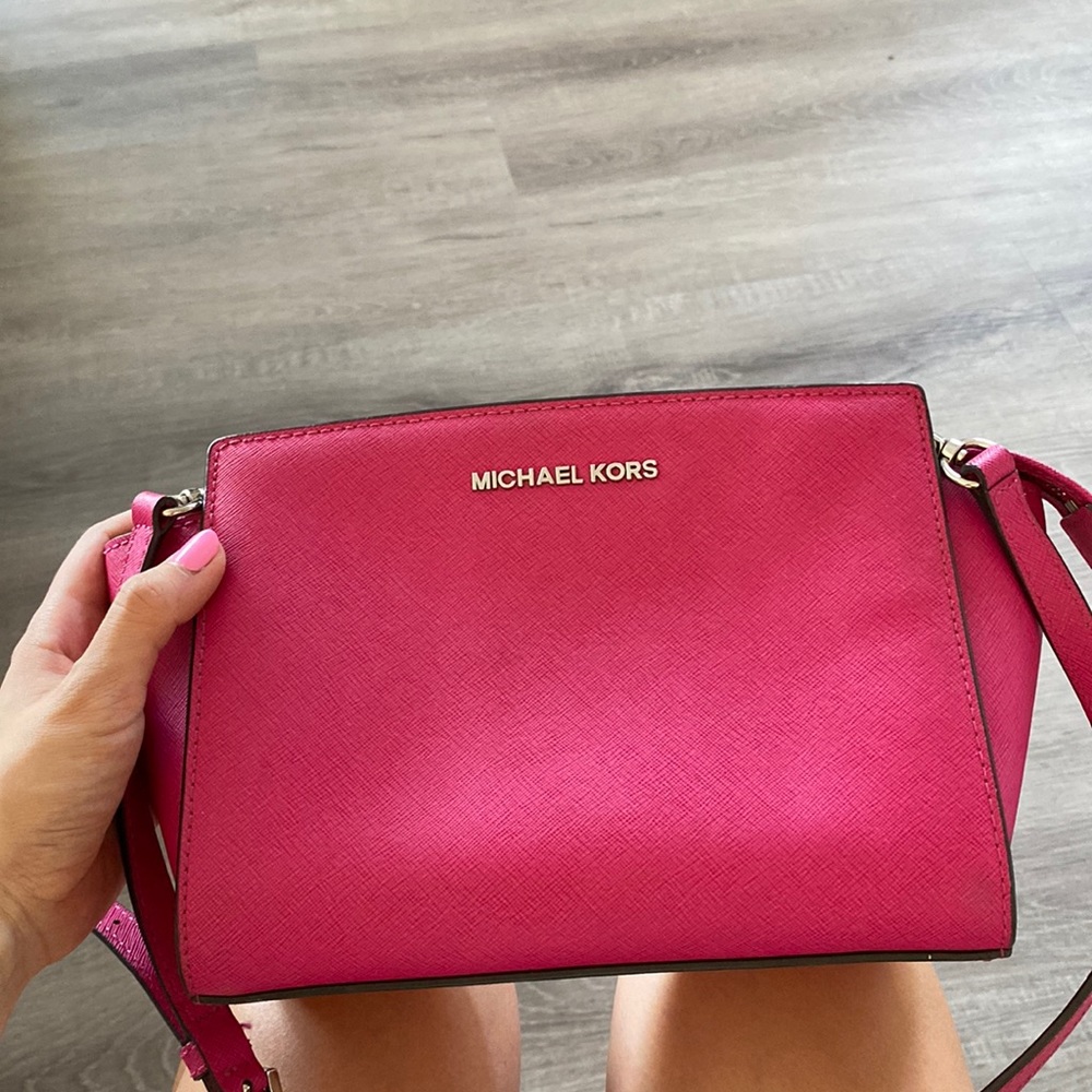 Hot pink Michael kors crossbody